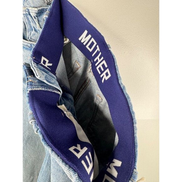 NWT MOTHER The Tucked Under Spinner High-Rise Wide-Leg Jeans Size 28 in Oh Snap - Picture 10 of 10